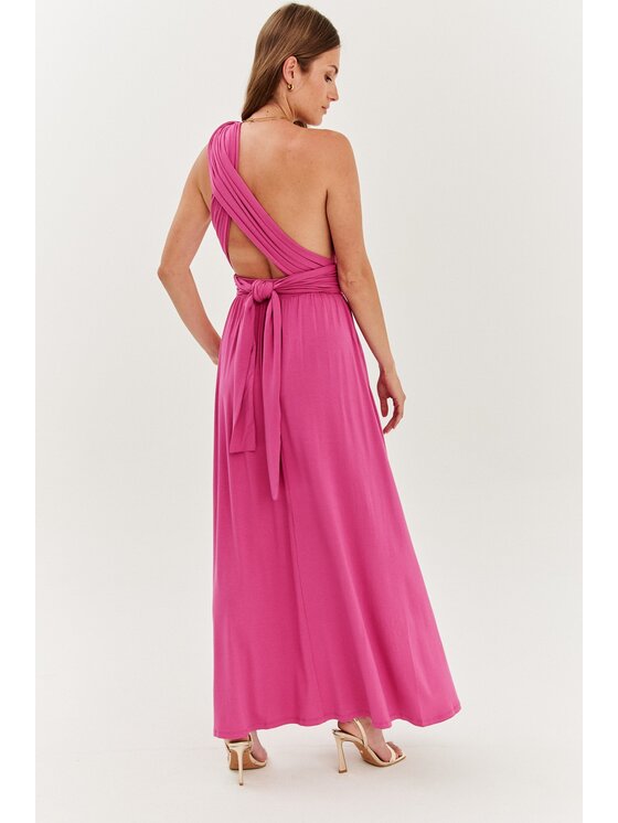 NAOKO NAOKO Sukienka codzienna Infinity Rose Amour Różowy Regular Fit