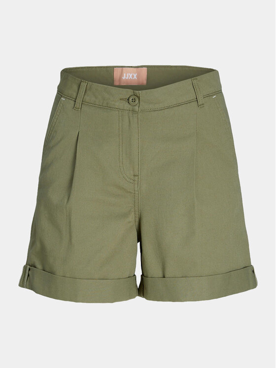 JJXX JJXX Šortky z materiálu Maddy 12253014 Zelená Loose Fit