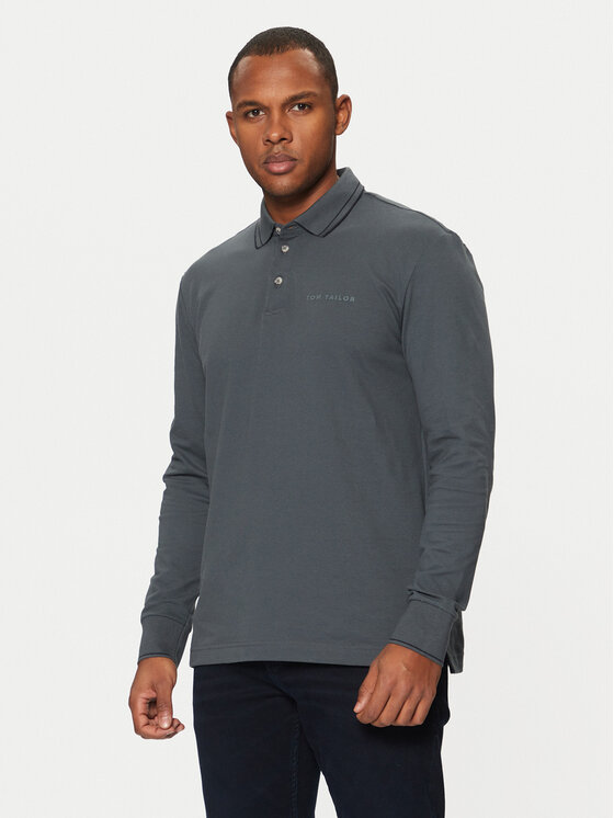 Tom Tailor Polokošeľa 1043998 Sivá Regular Fit