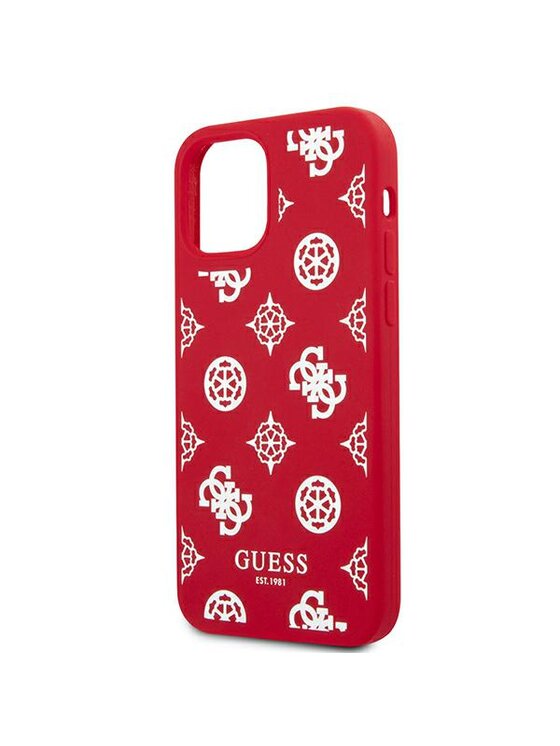 Guess Guess Etui na telefon iPhone 12 Pro Max Czerwony