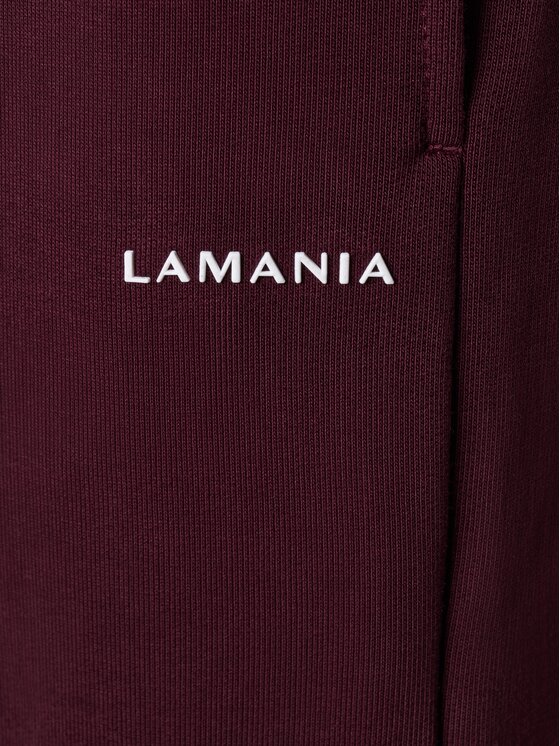 La Mania La Mania Spodnie dresowe APOLLO Bordowy Basic Fit