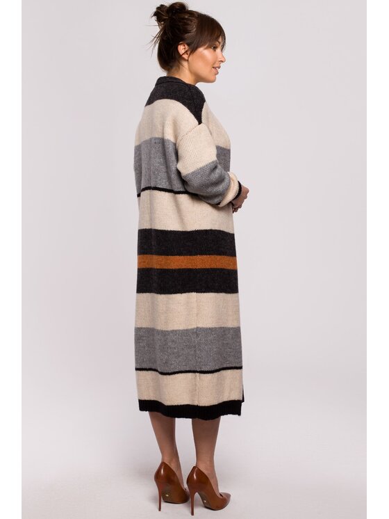 BeWear BeWear Kardigán bk055 Sivá Baggy Fit