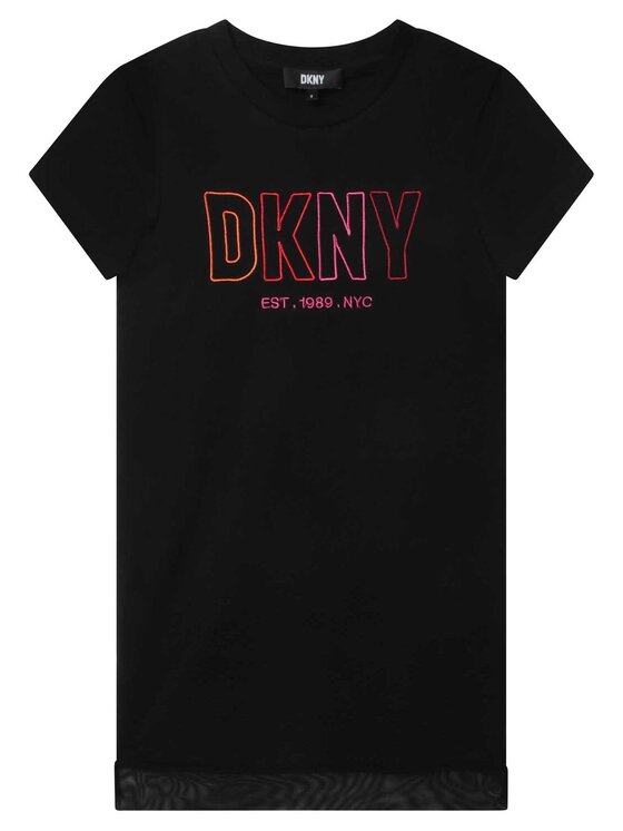 DKNY DKNY Vsakodnevna obleka D32873 S Črna Regular Fit