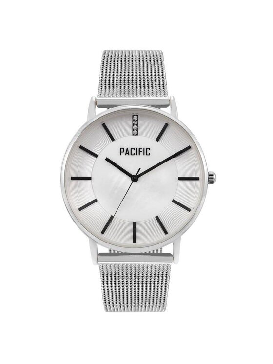 Pacific Pacific Zegarek PACIFIC X6158-01 Srebrny