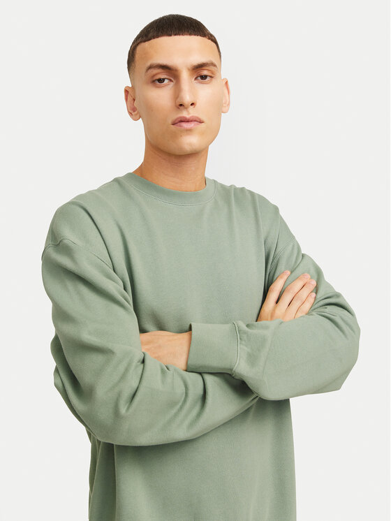 Jack&Jones Jack&Jones Majica dugih rukava Charge 12257853 Zelena Loose Fit