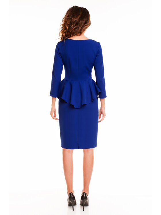 Awama Awama Vestito da giorno A132 Blu Basic Fit