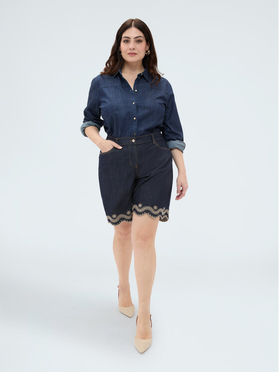 Fiorella Rubino Fiorella Rubino Szorty jeansowe P452T005378N034 Niebieski Regular Fit