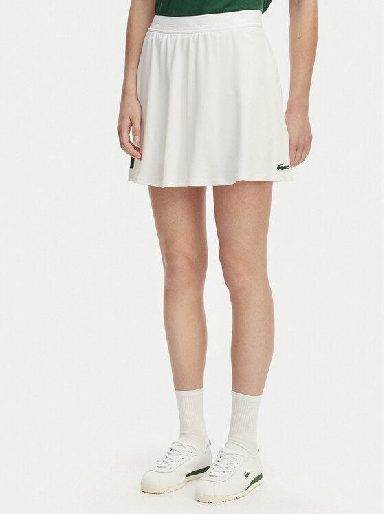 Lacoste Spódnica tenisowa JF0218 Biały Regular Fit