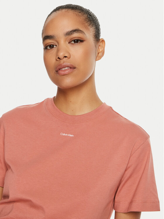 Calvin Klein Calvin Klein T-Shirt Nano Logo K20K207519 Růžová Regular Fit