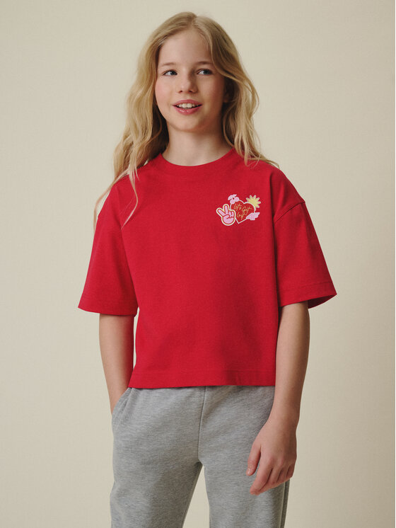 4F 4F T-Shirt MOVE OUTSIDE Różowy Loose Fit