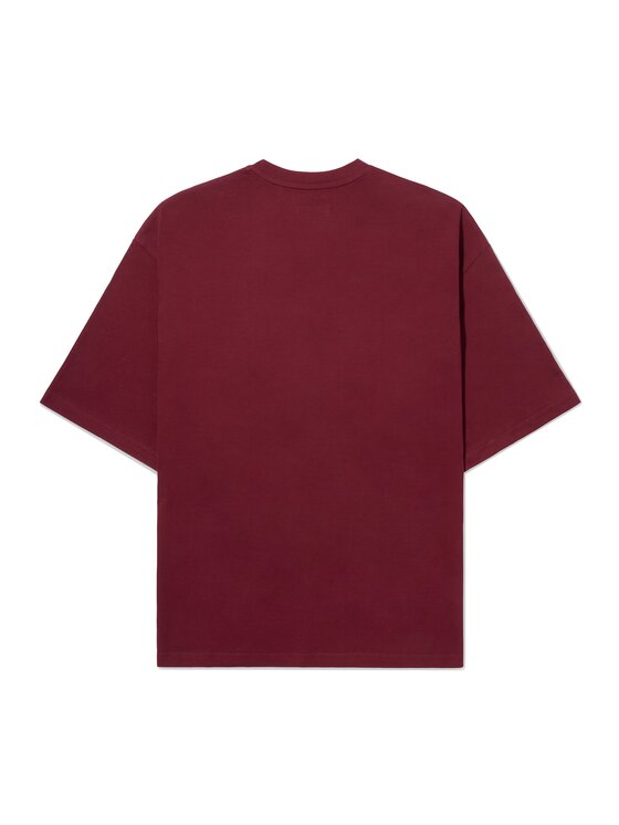 La Mania La Mania T-Shirt LUCY Bordowy Classic Fit