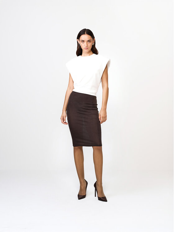 La Mania La Mania Tričko MARIKA Biela Basic Fit
