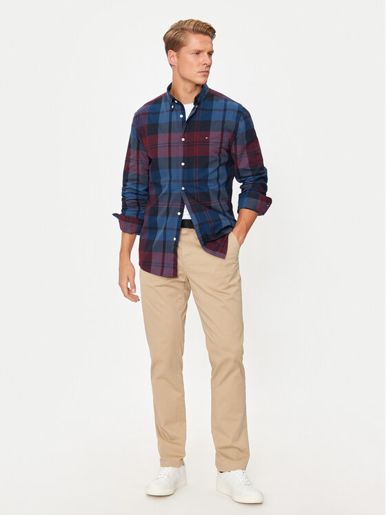 Tommy Hilfiger Tommy Hilfiger Krekls MW0MW37351 Zils Regular Fit
