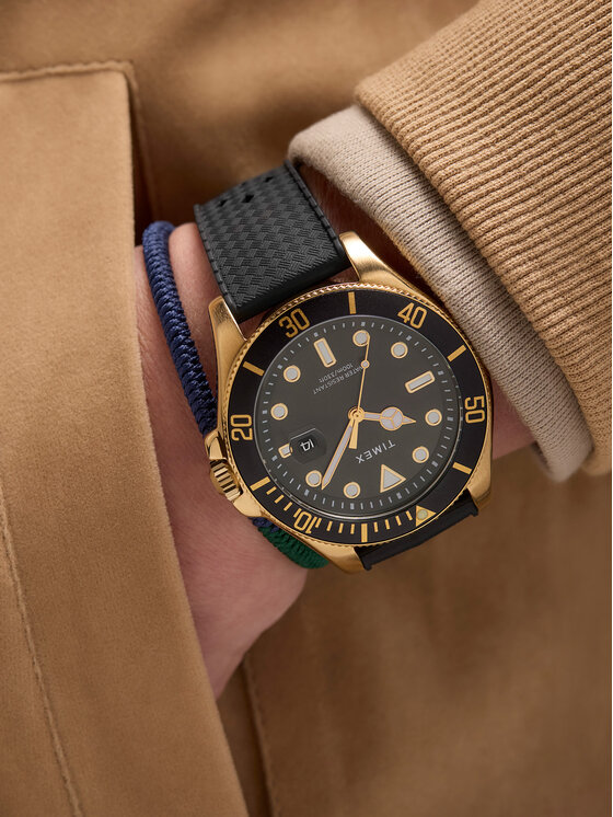 Timex Timex Часовник Harborside Coast TW2Y05300 Златист