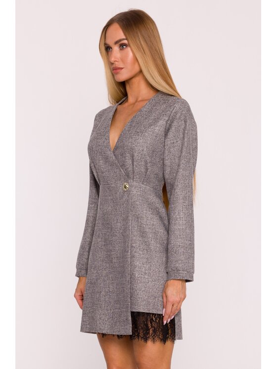 Made of Emotion Made of Emotion Sukienka wieczorowa M871 Czarny Modern Slim Fit