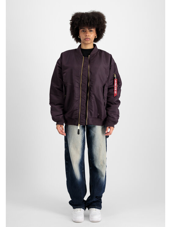 Alpha Industries Alpha Industries Kurtka bomber MA-1 Core Bomber Jacket Women Fioletowy Relaxed Fit
