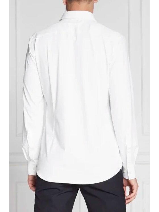 HUGO Hugo Košile Kenno Bílá Slim Fit