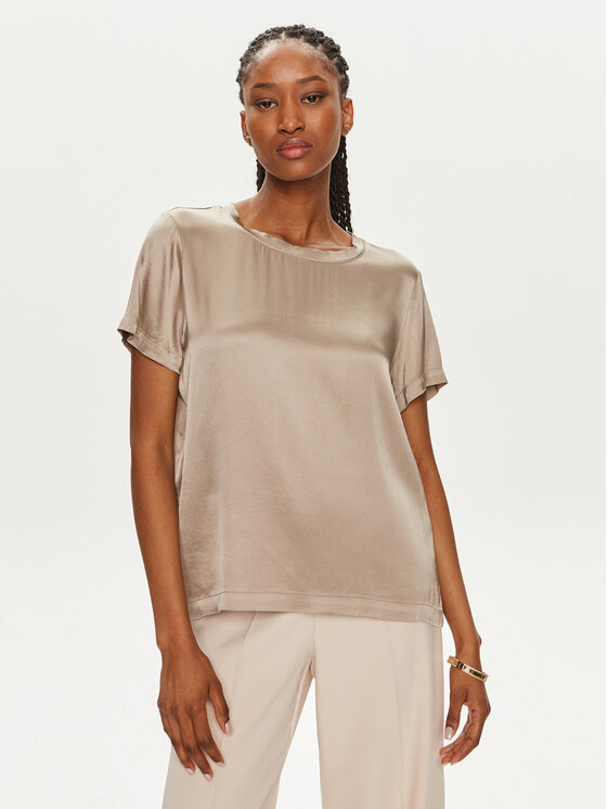ViCOLO ViCOLO T-särk TB0040 Beež Regular Fit