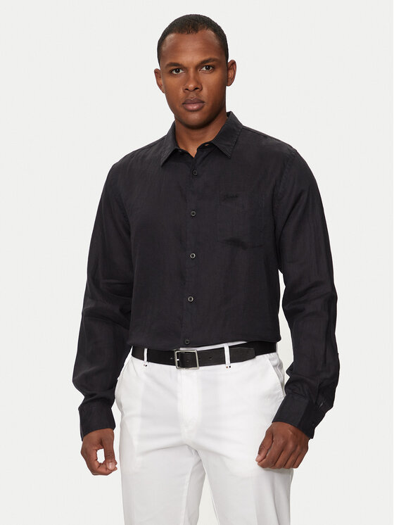 Guess Košeľa M2YH44 WERX0 Čierna Regular Fit
