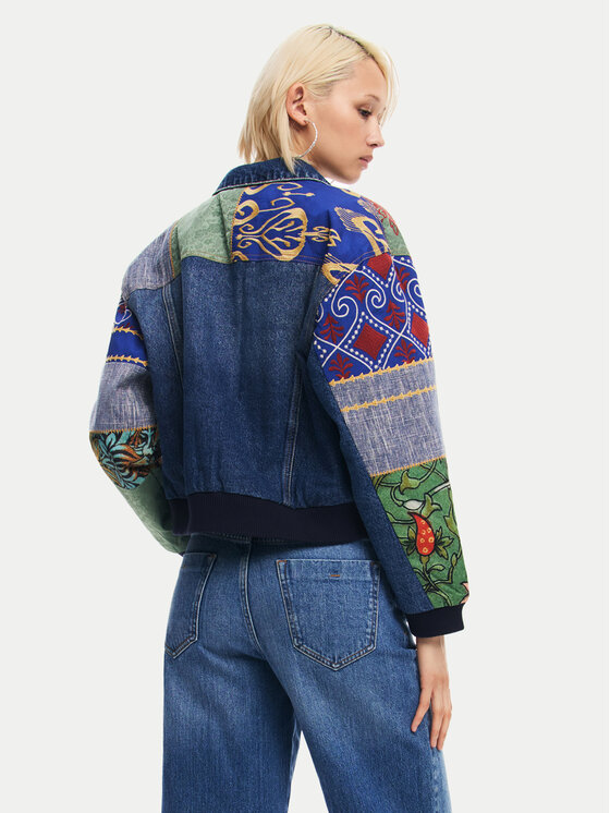 Desigual Desigual Kurtka jeansowa Amsterdam 24WWED32 Kolorowy Regular Fit