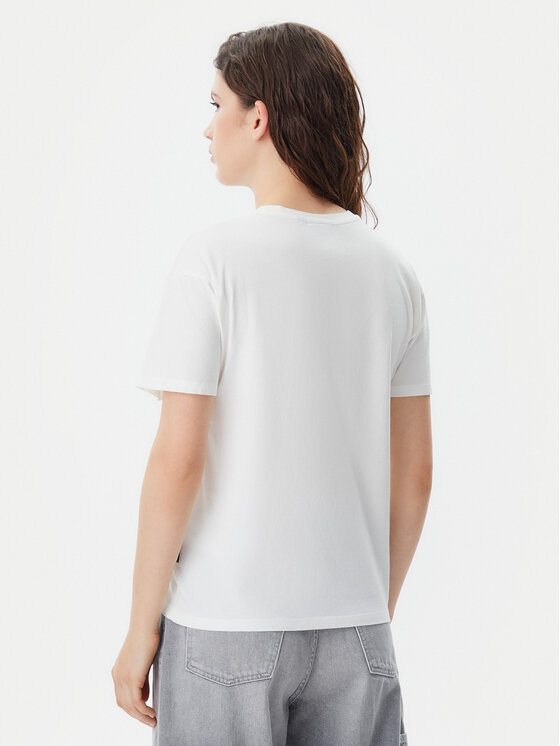 Napapijri Napapijri T-shirt S-Nina NP0A4H87 Bianco Regular Fit