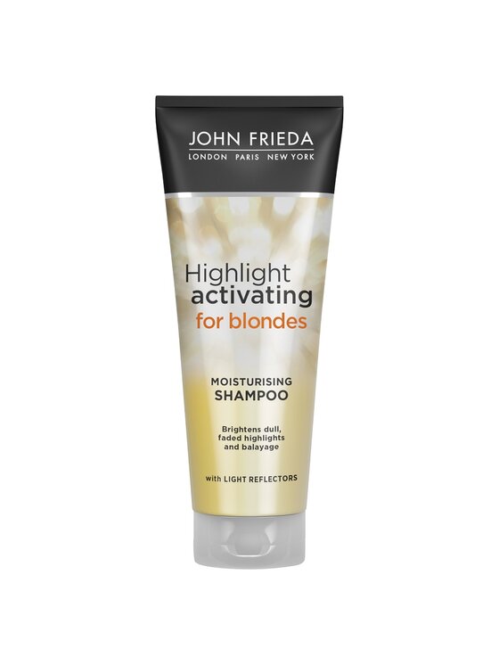 Szampon do włosów John Frieda, Sheer Blonde Highlight Activating szampon nawilżający do jasnych włosów blond 250ml