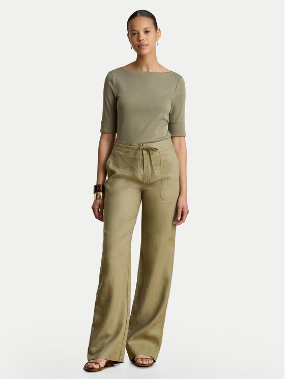 LAUREN RALPH LAUREN LAUREN RALPH LAUREN Bluzka Judy 200654963204 Zielony Slim Fit