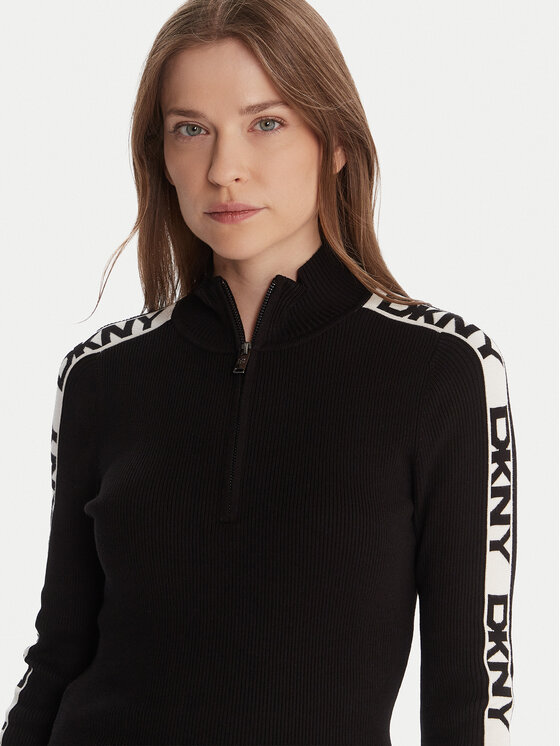 DKNY DKNY Пуловер P5MSAY01 Черен Slim Fit