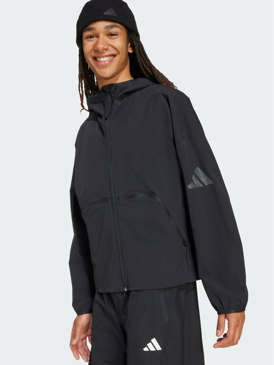 adidas adidas Kurtka przejściowa 159649 Czarny Loose Fit