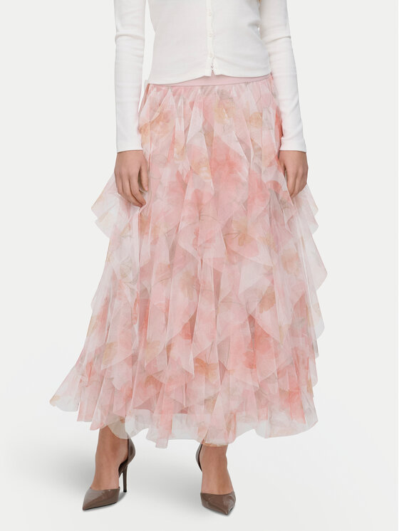 ONLY ONLY пола от тюл Sky 15374548 Бял Regular Fit