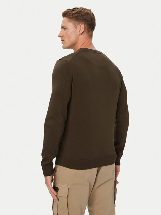 Aeronautica Militare Aeronautica Militare Sweter 262MA1631UL00506 Brązowy Regular Fit