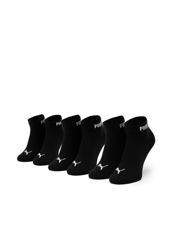 Set de 3 perechi de șosete joase unisex Puma 907935 r. 35/38 Negru