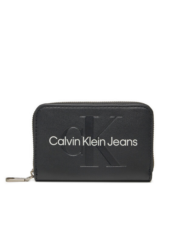 Calvin Klein Jeans Mali ženski Novčanik Zip Around Mono K60K612255 Crna