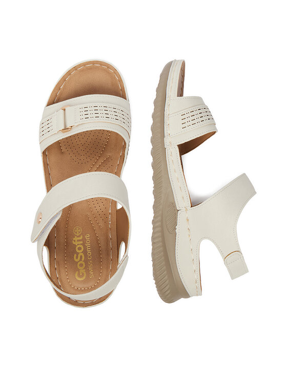 Go Soft Go Soft Sandalen CEO-WYL05010-09 Écru