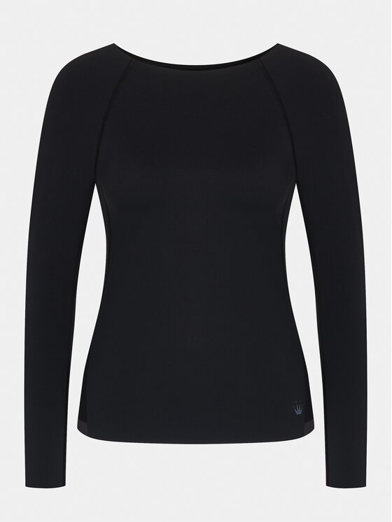 Triumph Triumph Μπλουζάκι Flex Smart Top LSL EX 01 10216446 Μαύρο Slim Fit
