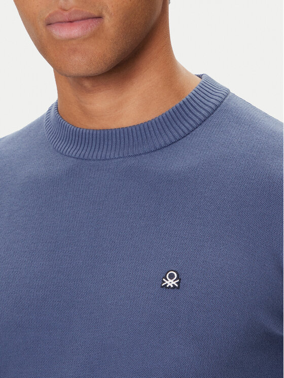 United Colors Of Benetton United Colors Of Benetton Sweter 1V4KU10AF Granatowy Regular Fit