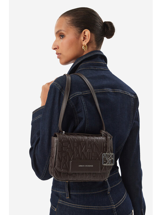 Armani Exchange Ročna torba XW001577 AF15774 U6032 Temno rjava