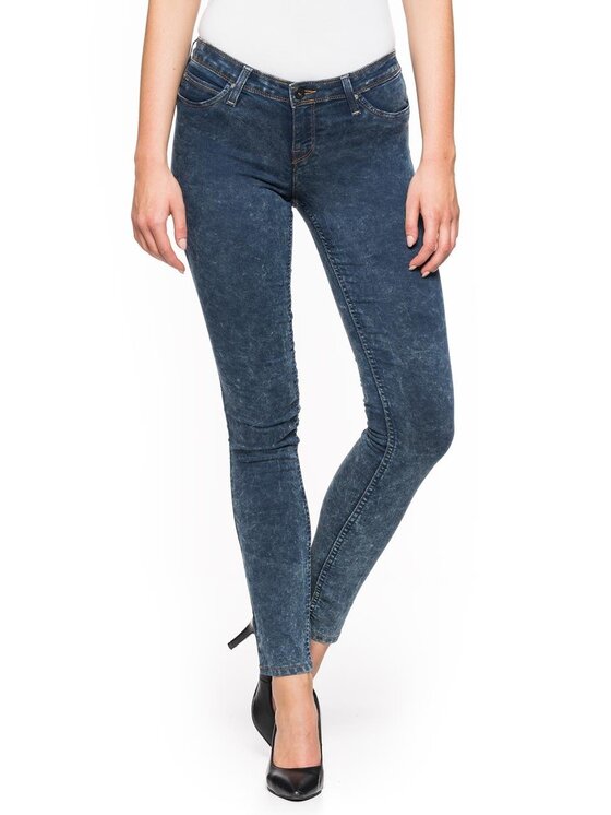 Lee Lee Jeansy TOXEY Niebieski Skinny Fit