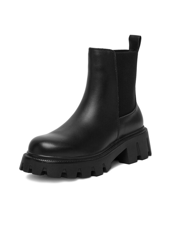 DeeZee DeeZee Kotníková obuv s elastickým prvkem 9250-2 Černá