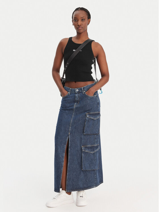 Karl Lagerfeld Jeans Karl Lagerfeld Jeans Top B1W18024 Černá Slim Fit