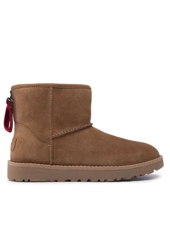 Ugg Ugg Śniegowce W Classic Mini Logo Zip 1122671 Brązowy