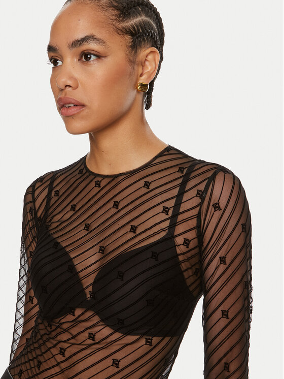 Elisabetta Franchi Elisabetta Franchi Body BO-004-46E2 Czarny Regular Fit