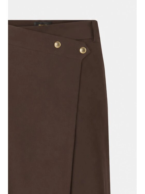 PINKO PINKO Spódnica midi Marzemino Gonna Brązowy Straight Fit