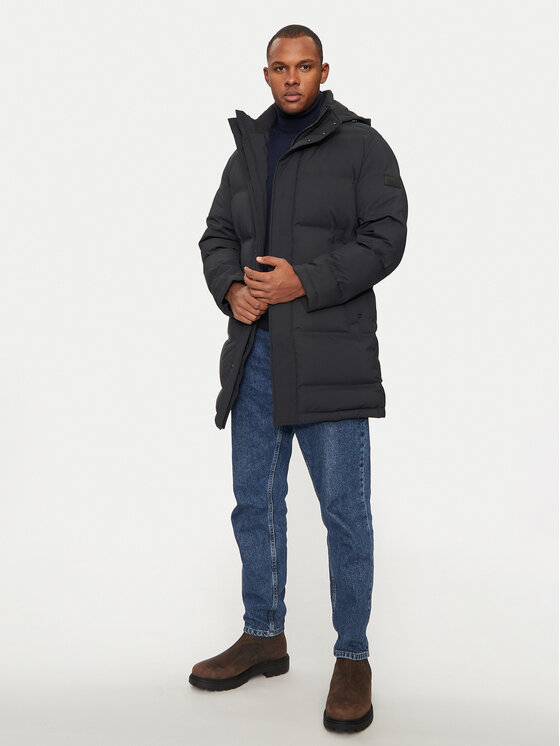 Hechter Paris Hechter Paris Geacă din puf 45017 142205 Negru Regular Fit