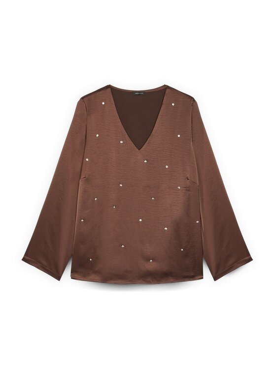 Fiorella Rubino Fiorella Rubino Blusa 2840T002361N022 Marrone Over Fit