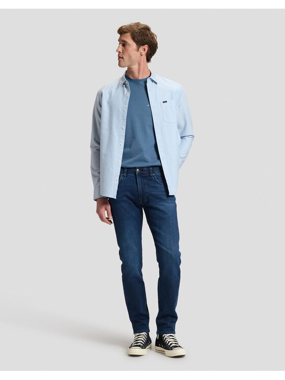 Lee Lee Koszula BUTTON DOWN Niebieski Regular Fit