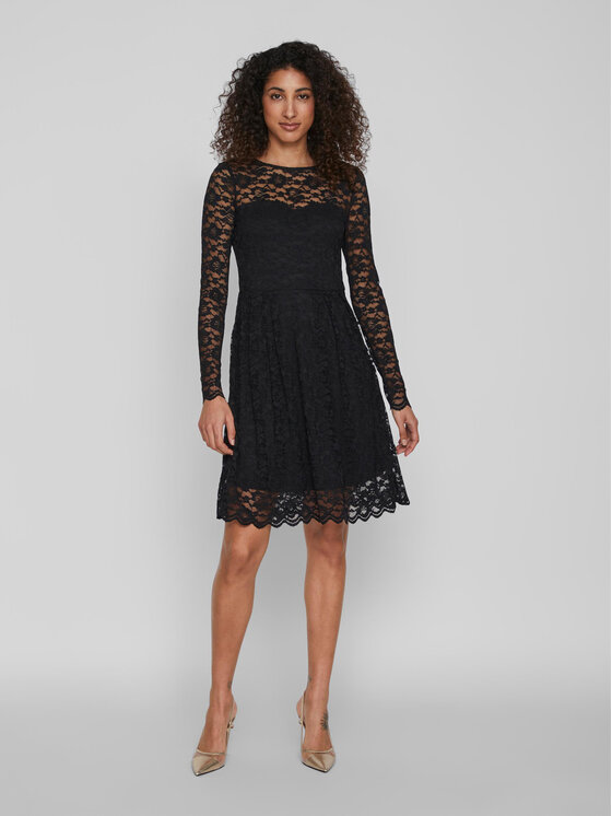Vila Vila Kokteilinė suknelė Kalila 14078211 Juoda Regular Fit