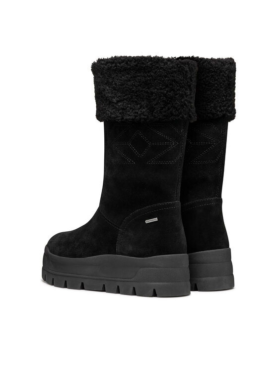 Geox Geox Kozačky D Spherica Ec7.1 B A D46WSB 00022 C9999 Černá
