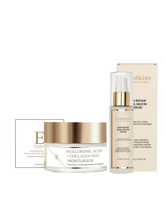 Erthskin London Erthskin London Snail Repair Serum + Krem Dzienny HA Collagen Krem na dzień