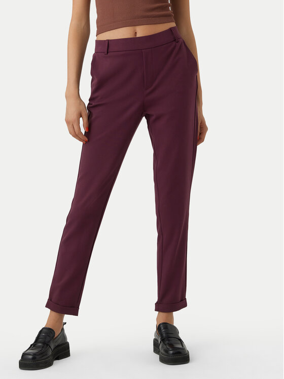 Vero Moda Chinosy Maya 10225280 Fioletowy Regular Fit